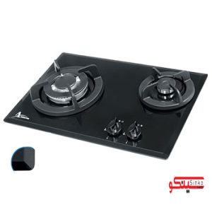 گاز صفحه ای دو شعله شیشه ای  اخوان G23-HE
