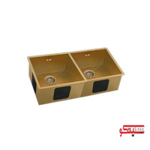 سینک دستساز  بنتو مدل B44g استیل طلایی